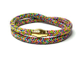 Basic Rope ❤︎ wikkelarmband - Staal/Zilver - touw