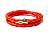 Basic Rope ❤︎ wikkelarmband - Staal/Zilver - touw