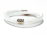 Basic Rope ❤︎ wikkelarmband - zilver - bedels - touw