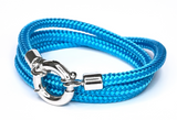 Classic Rope ❤︎ wikkelarmband - zilver - touw