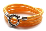Classic Rope ❤︎ wikkelarmband - zilver - touw