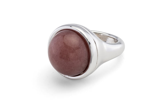 Elegant Ring ❤︎ ring - zilver - half edelsteen