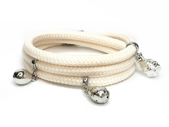 Charm Rope Wrap ❤︎ wikkelarmband - zilver - bedels - touw